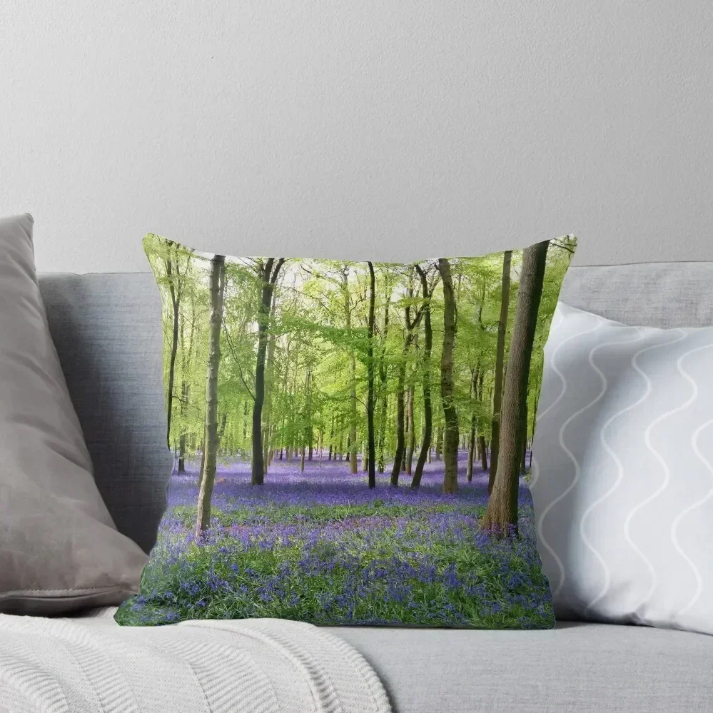 

Purple Haze - Bluebell Wood Throw Pillow Christmas Covers Pillowcases For Pillows sleeping pillows pillow