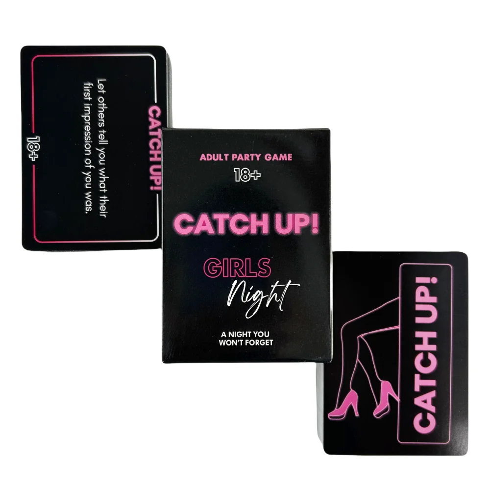 Catch Up! Card Game Girls Night 18+ Party Game Spicy Thought Provoking Conversation Starters for Fun Girls Nights Party