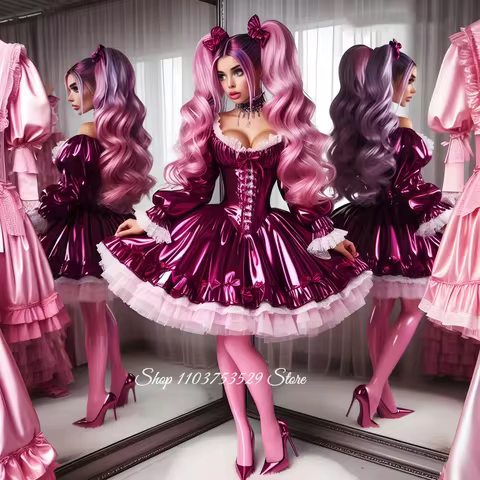 Shimmering Vintage Victorian Ball Gown Short Lace Corset Evening Dress Custom Shimmering Laser Cut Fabric Prom Dress Graduation