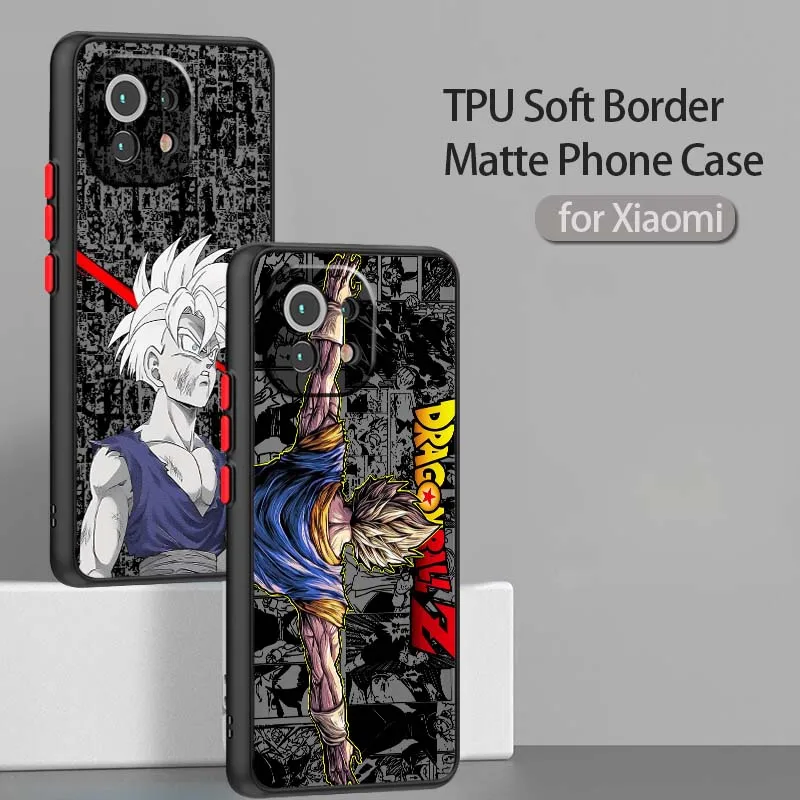 

Dragon Ball Popular Art Phone Case For Xiaomi 14T 13T 13 12T 12 12S 11T 11 11i 10 10T Ultra Pro Lite Frosted Translucent