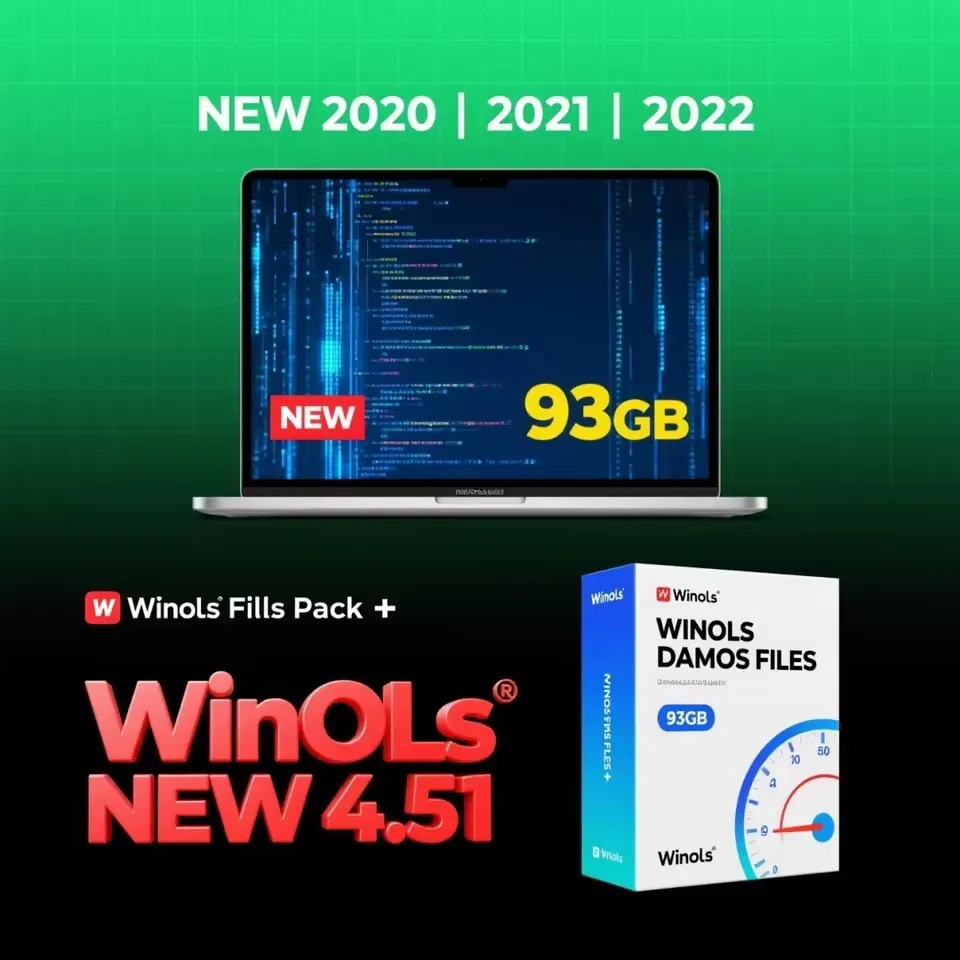 

Автомобильное программное обеспечение Winols 4.51 с 93 ГБ WINOLS DAMOS Big Archive Damos Mappacks BIG PACK Упаковка Чип-тюнинг Карты Все карты данных файл