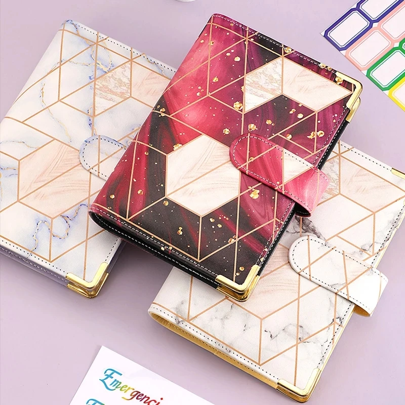 A6 Colorful Money Budget Planner Binder Zipper EnvelopesCash Envelopes for Budgeting Money Organizer for Budget Binde Set