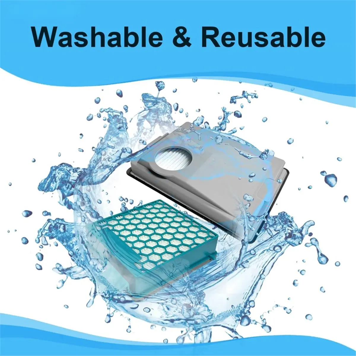 AA96 CX1 Filter Sets for Boost CX1 Vacuum Cleaner Active,,Parquet ,Alternative Filter for - 60