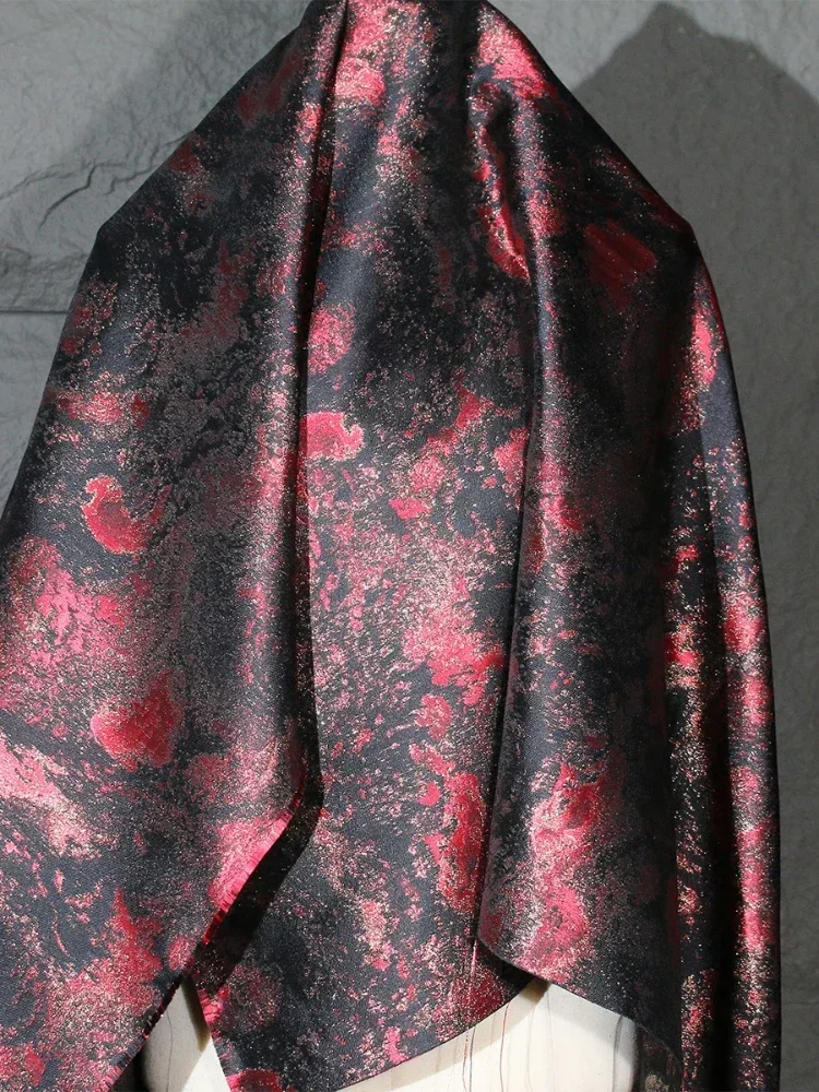 Reflective Irregular Jacquard Fabric for Dress Cheongsam Clothing Designer Cloth Apparel Diy Sewing Per Meter Material