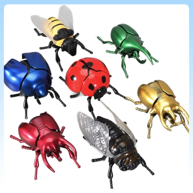 

В наличии детская заводная игрушка в стиле жука, креативная розыгрыш, ползающий завод, носорог, жук, модель насекомого, праздничная игрушка