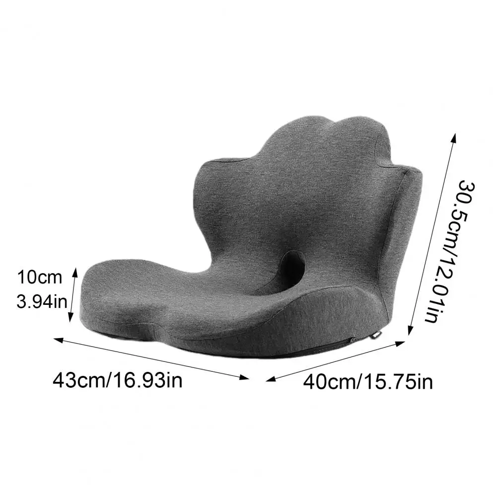 Memory-Schaum Bürostuhl-Kissen Rückenlehne Ergonomisches Sitzkissen zur Stresslinderung Lendenwirbelstütze für Auto und Büro – Detail 1