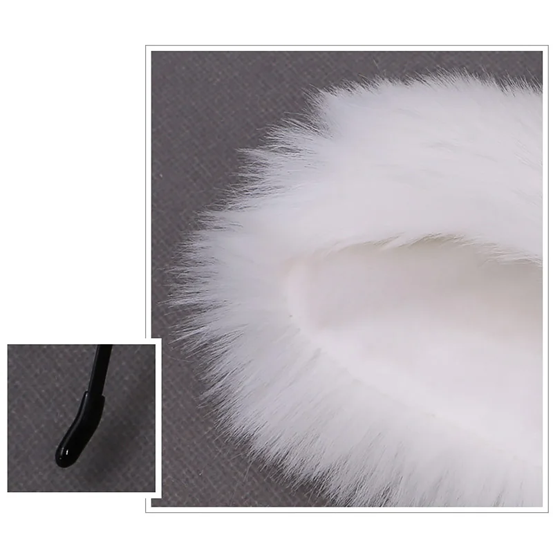 Diadema peluda con orejas de gato y zorro para niña, diadema de pelo para fiesta de Cosplay, diadema de Anime para Halloween, accesorios para el cabello