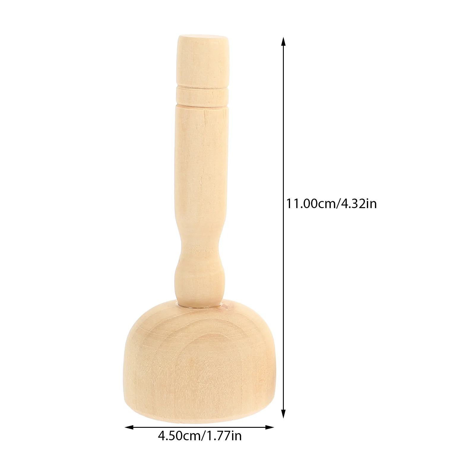 4 Stück Ton-Holzformen, praktische Kinder-DIY-Bastelwerkzeuge, robuste Holzstempel zum Modellieren von Ton-Kekse, Kinder-Holzformen