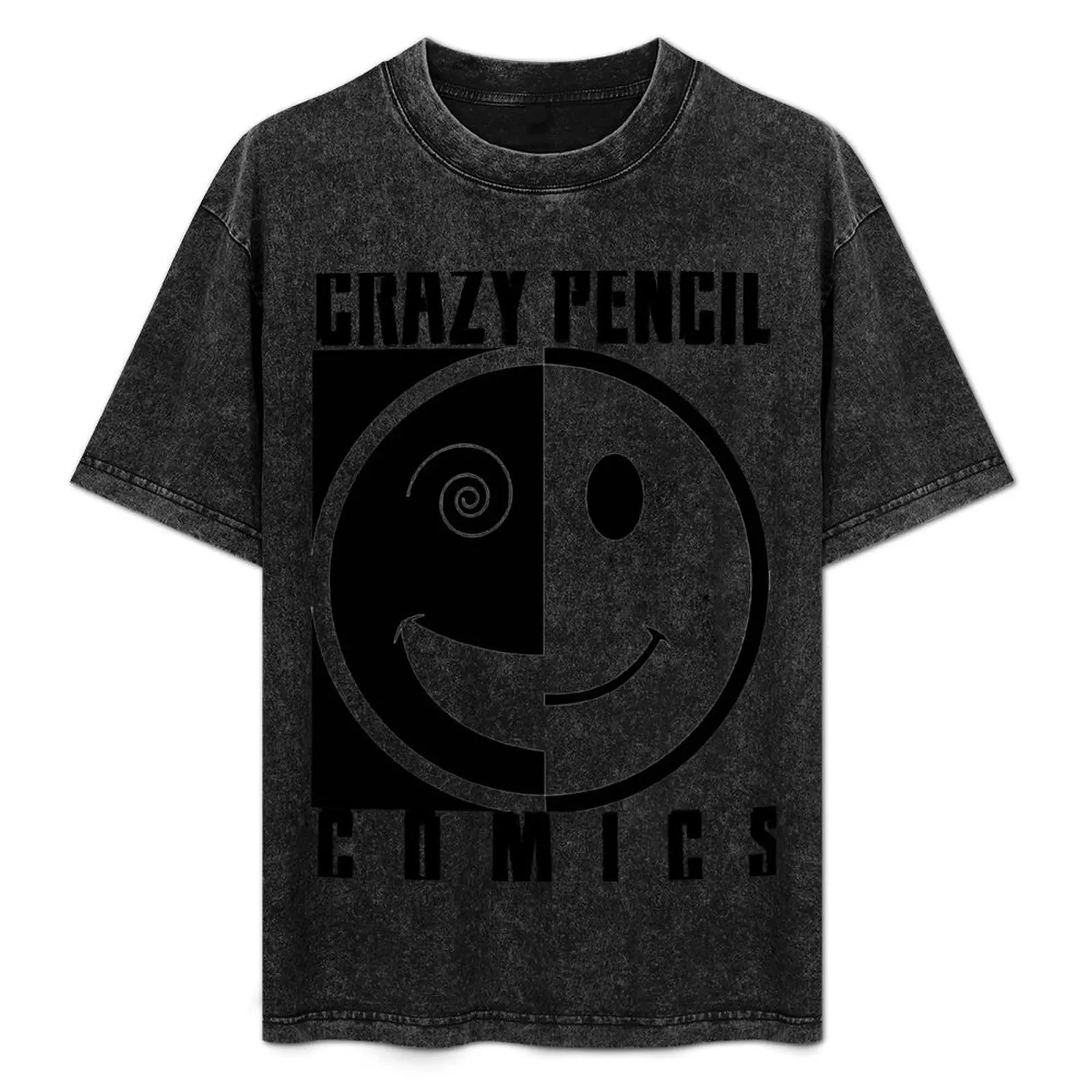 CRAZY PENCIL COMICS LOGO T-Shirt Plus Size Summer Short Sleeve T-Shirt