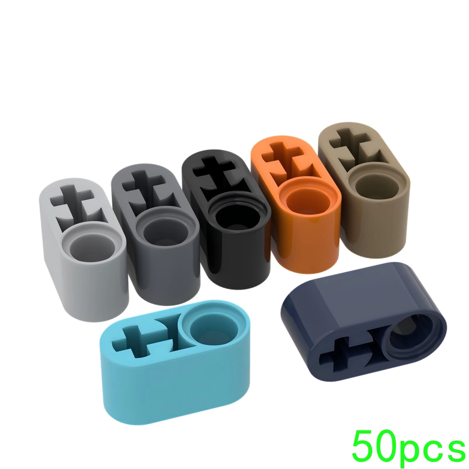 

50 шт., высокотехнологичные сборные частицы 60483 1x2 с валом, комплект строительных блоков, идея, игрушки «сделай сам» для детей, подарки на день рождения