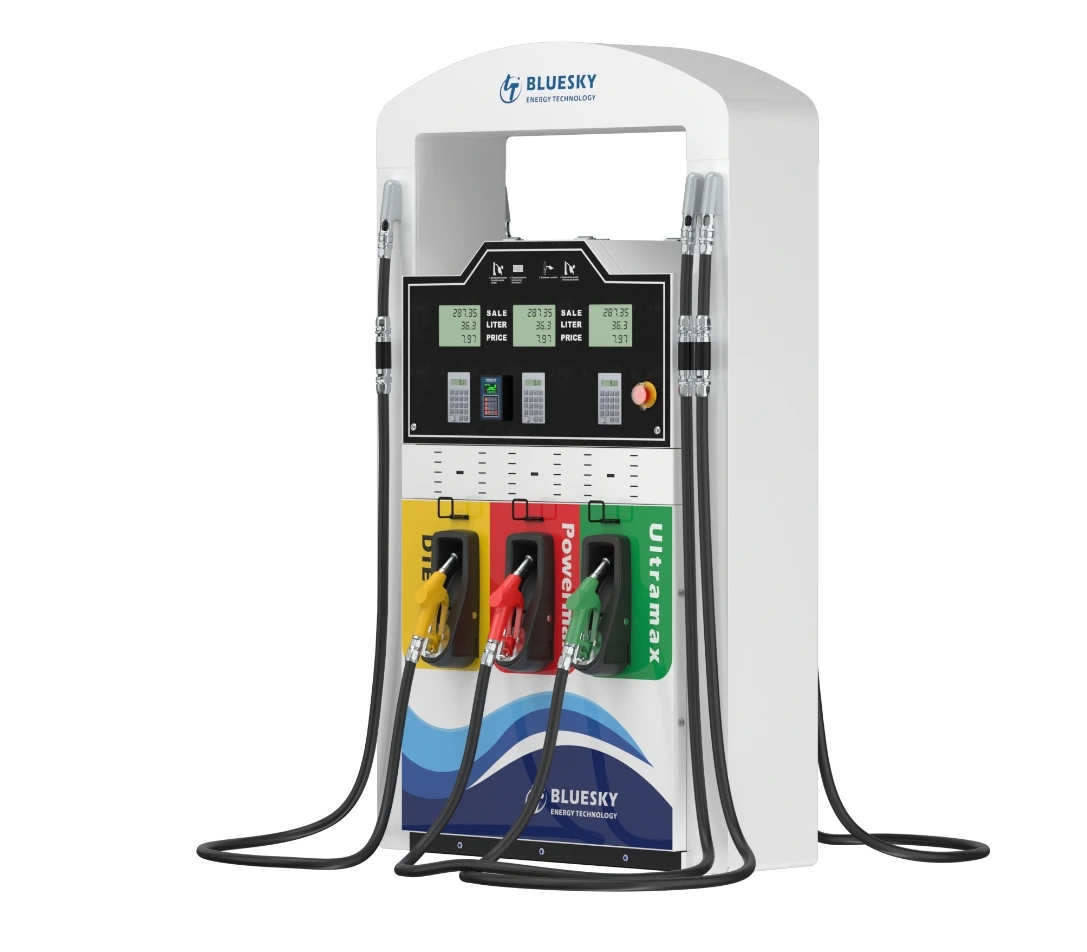 BlueSky Smart Fuel Dispenser Pump With 6 Hoses Hot Selling RFID Keyboard Card System For Gas Stations Service Equipment