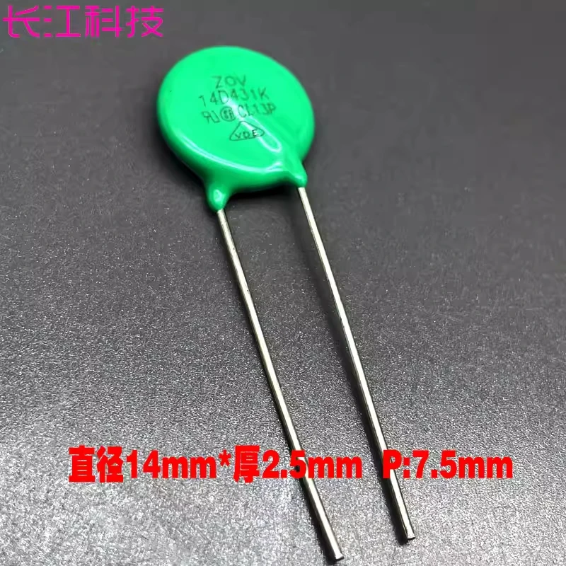 

Прорывной варистор TVR SET ZOV 14D431K для прямого монтажа, 430В, 14K431D, 14S