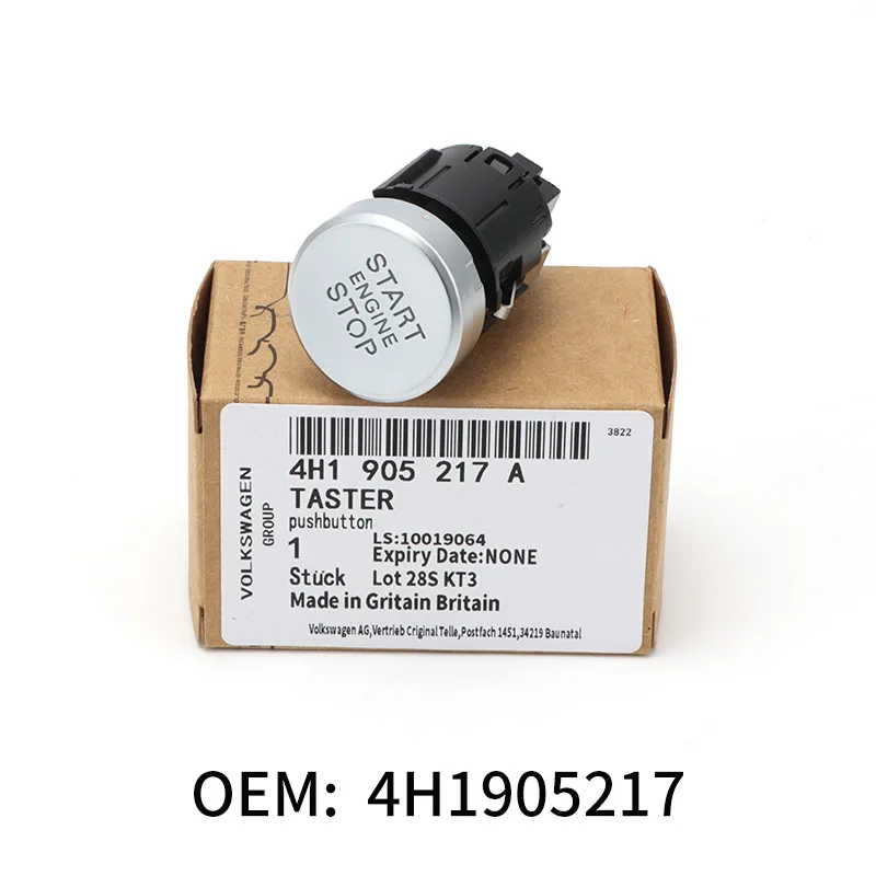 4H1905217A is suitable for Audi A8L A8L A8L S8 one key start ignition switch button button 4h1905217