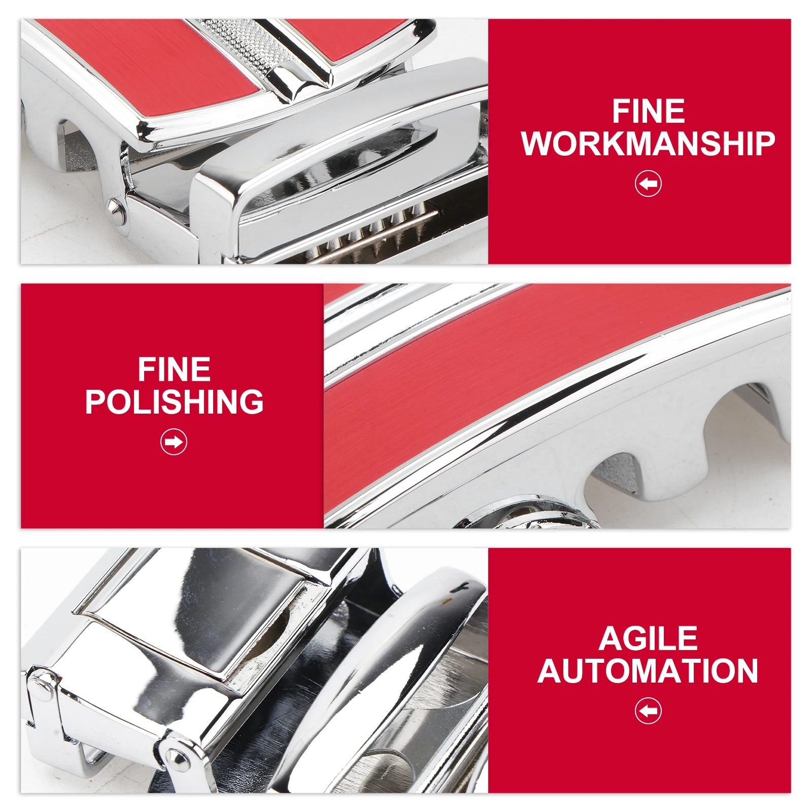 

1pc Zinc Alloy Belt Buckle Fashionable Men Automatic Blue Durable Smooth Exquisite Long Life Easy Wear Portable Fine Craft No