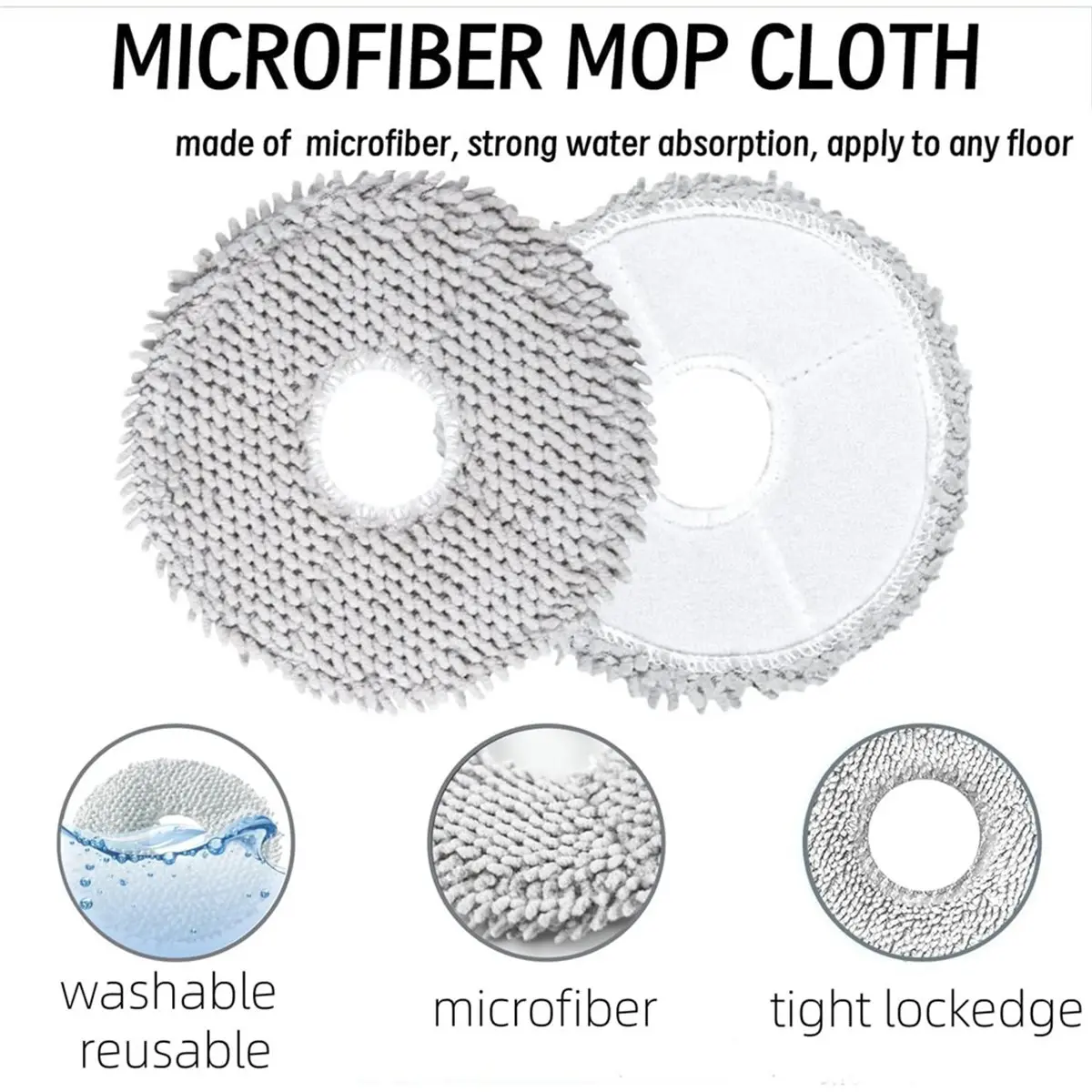 ABPO Replacement Accessories for Roborock QV 35A / QV 35S Robot Vacuums Main Side Brush Hepa Filter Mop Cloth Dust Bags