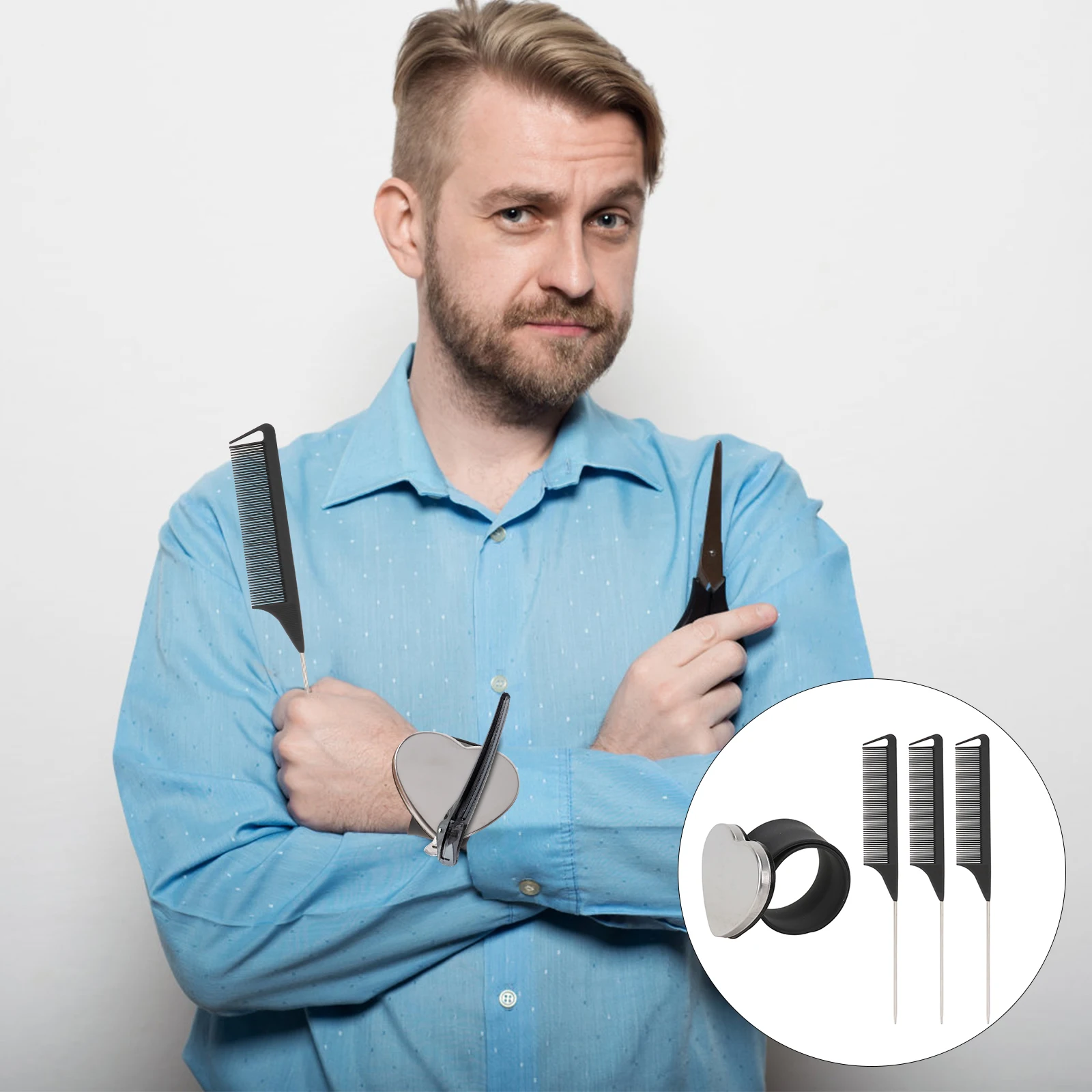 

Magnetic Slap Bracelet Hairdressing Comb Barbershop Supply Clip Holder Wrist Ring Styling Tool Hairdresser Bracelet