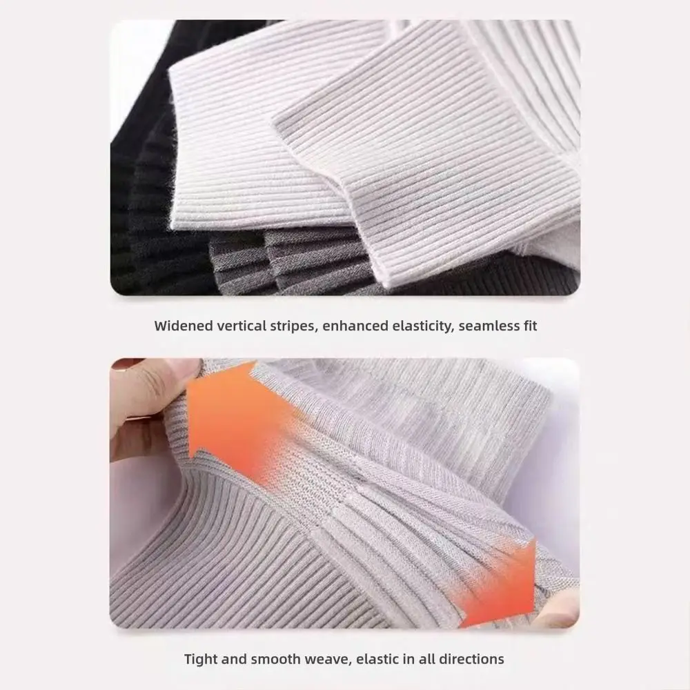 Cotton Knee Warmers Knitted Soft Thermal Knee Protector Sleeve Stretch Fit Knee Brace Pads Protects Joint Women Men Suitable Old