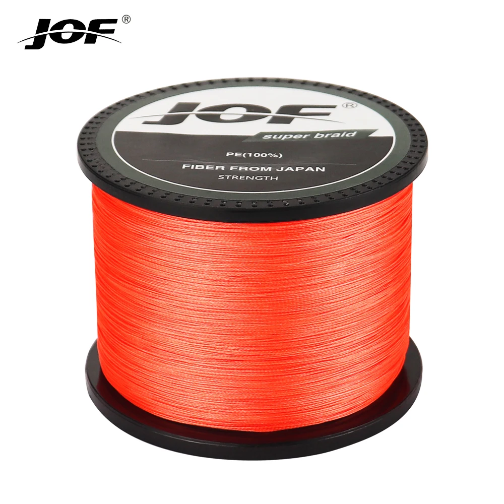 JOF X8 Geflochtene Angelschnur 1000M 500M 300M 8 Stränge Mehrfarbig Multifilament Salzwasser PE-Schnur 20 30 40 50 60 80 100LB