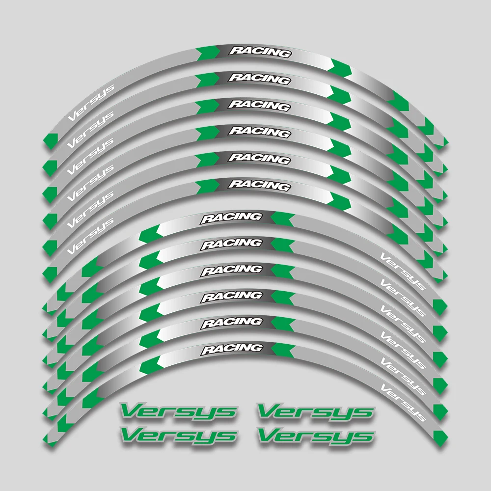 

For Kawasaki VERSYS versys 650 Hot Sell Motorcycle front and rear wheels Edge Outer Rim Sticker Reflective Stripe Wheel Decals