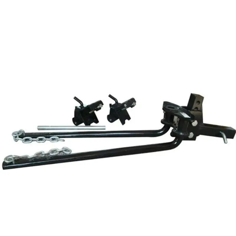 600LB Max Payload Heavy Duty WDH Square Bar Weight Distribution Hitch with Friction Sway Controls Black Powder Coated for Tracto