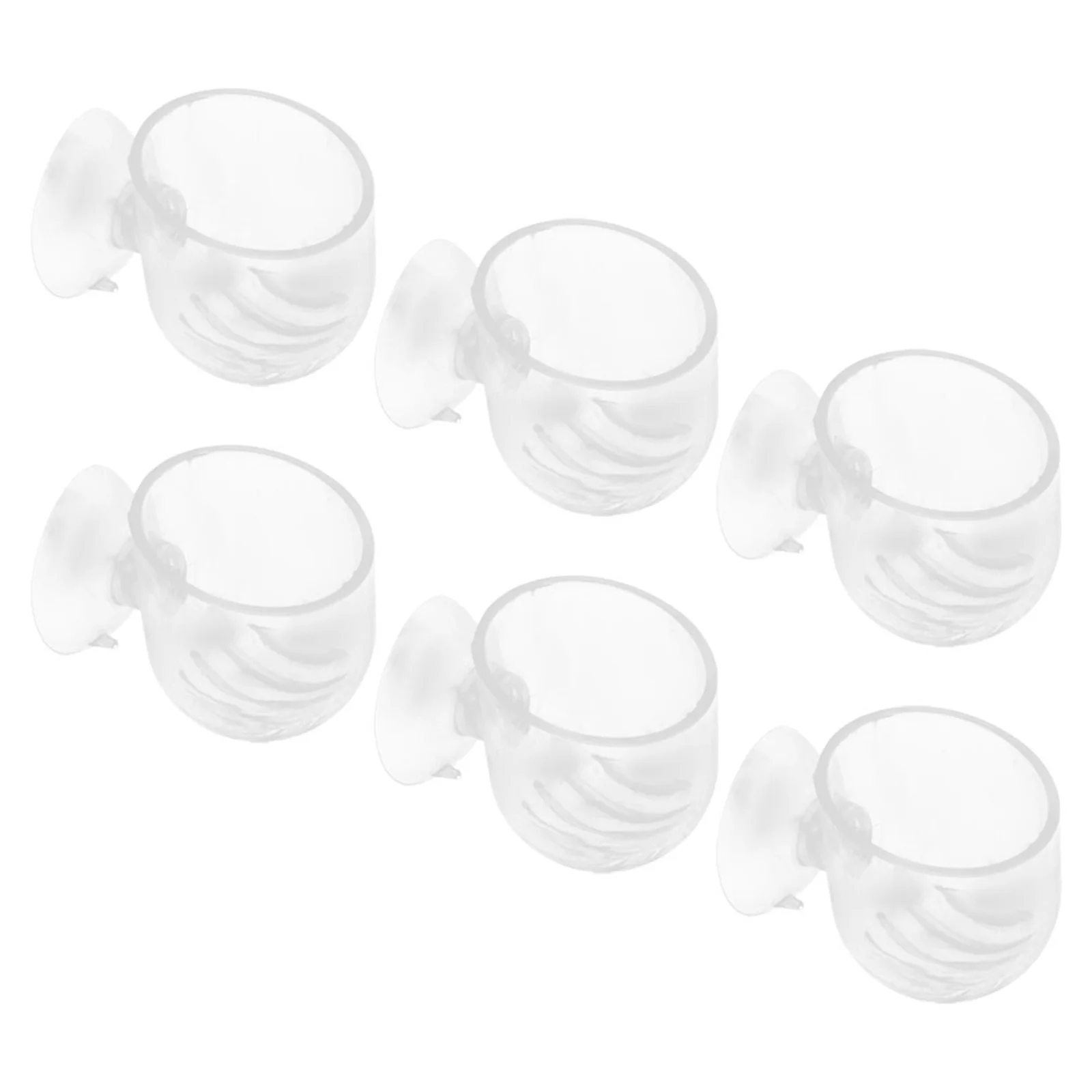 

6pcs Aquarium Plant Holder Tank Planter Acrylic Aquatic Planter With Suction Cups Water Circulation Holes Freshwater Fish Tank