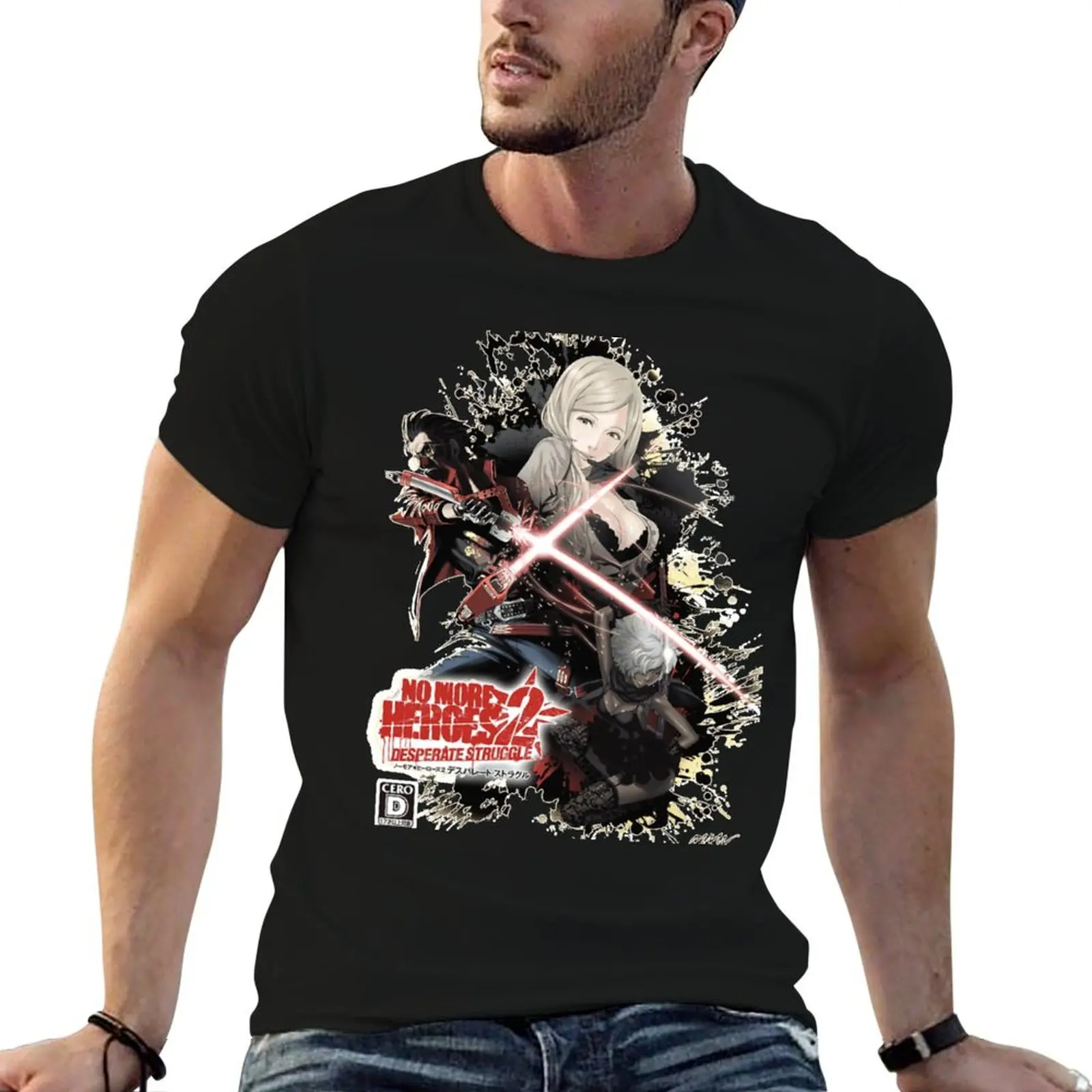 

No More Heroes 2 T-Shirt man t shirt graphic cotton t shirt pack T-Shirt