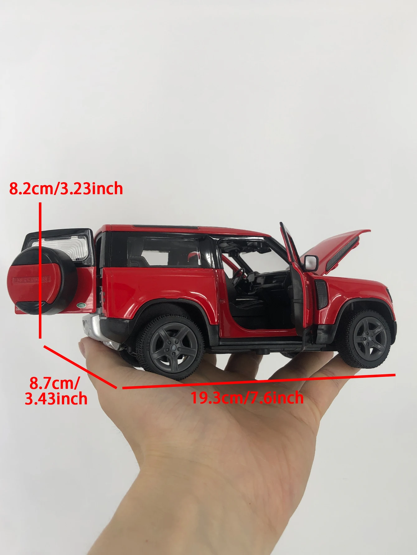 Rastar 1:24 simulation zinc alloy Land Rover Defender 90 model car, static ornament, metal collectible gift car