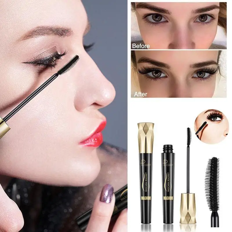 Fiber Lash Mascara Waterproof Curling Mascara Extra volume oogmake-up voor doe-het-zelf container schoonheidssalon thuis