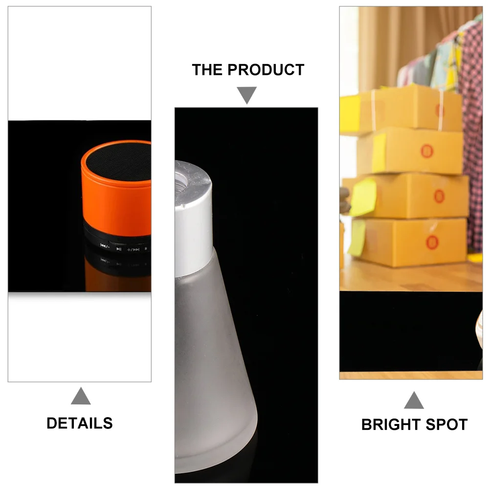 

Black Acrylic Photo Background Board Premium Anti-Wrinkle Reflective Surface for Product Photography Shiny Objects Display