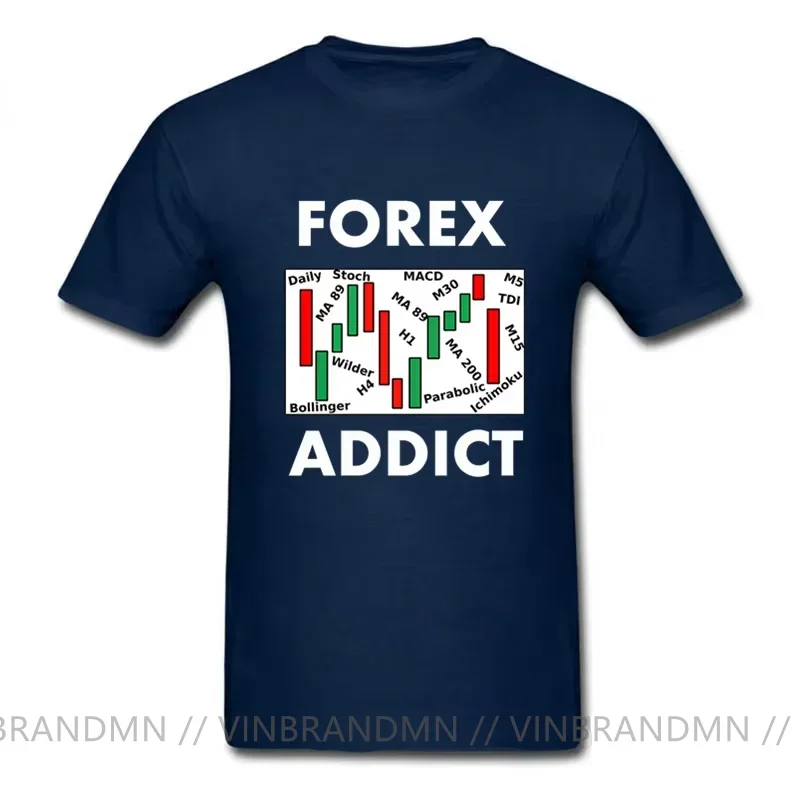 Forex Stock Trader Market Analyst T Shirt Funny Forex Addict T-shirt Forex Addiction Trading Candlestick Physique Shirt