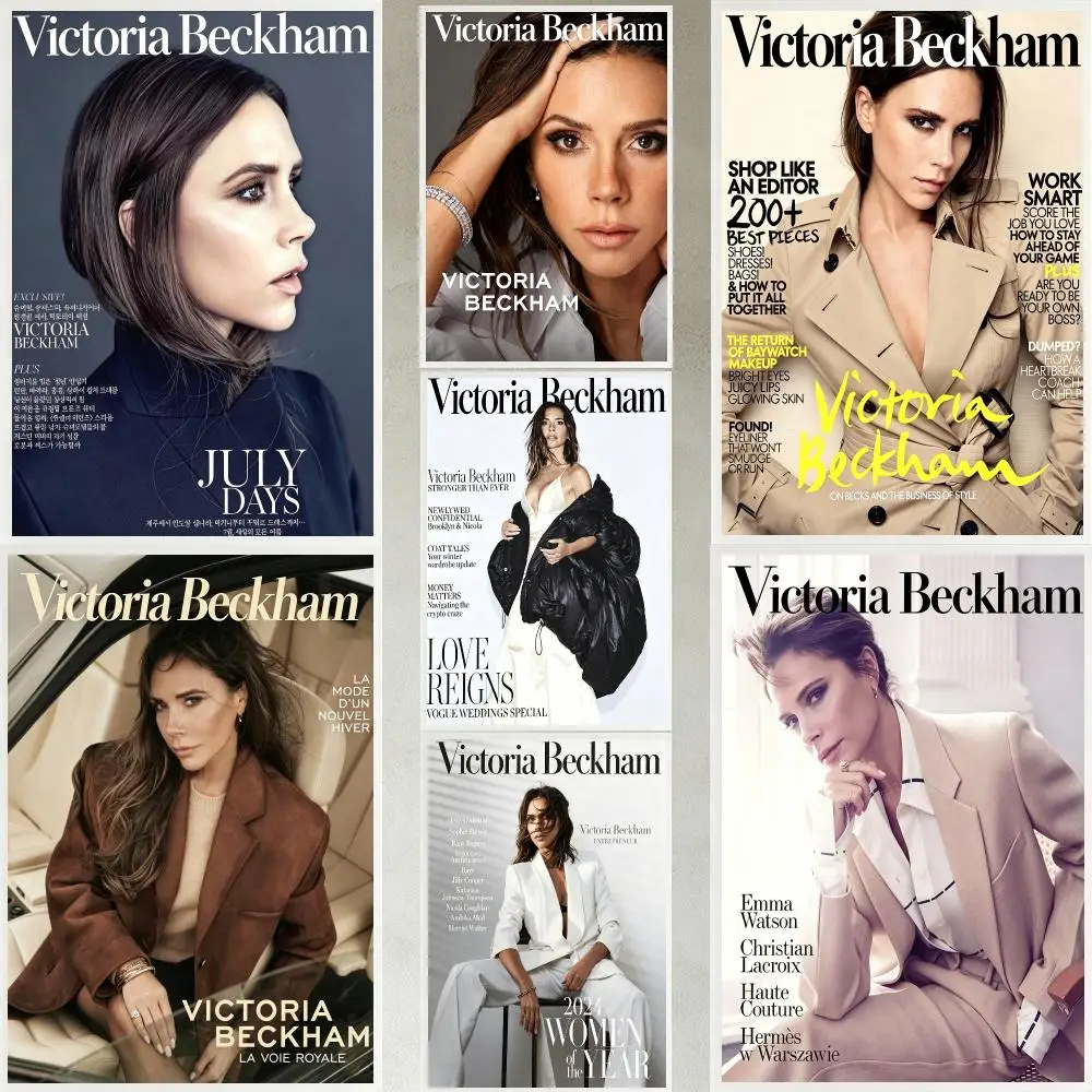 actress Victoria Beckham Poster Poster HD Waterproof Self-adhesive Art Print Wall Decor for Bedroom Living Room Gift