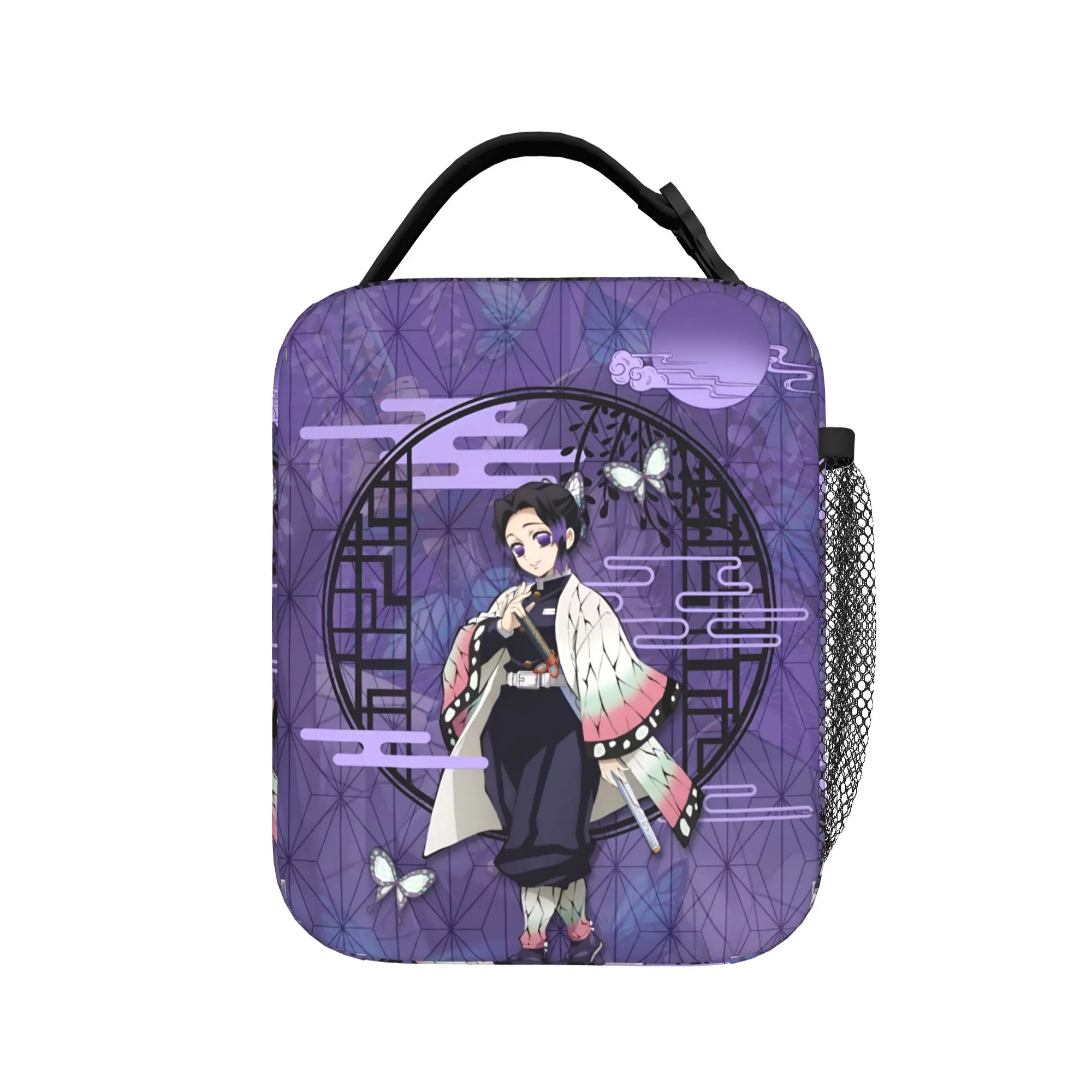 Custom Demon Slayers Lunch Bag Men Women Cooler Thermal Insulated Lunch Box for School view 3