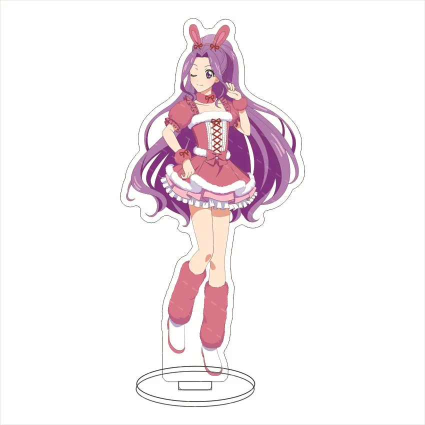 Anime Cartoon Figure Aikatsu Hoshimiya Ichigo Acrylic Stand Sign Collect Model Girl Ornaments Kawaii Christmas Gifts