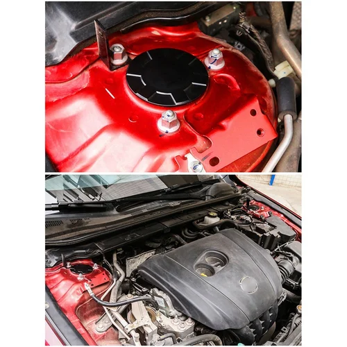 Cubierta protectora de tornillo para amortiguador de coche, cubierta antipolvo, decoración, 2 piezas, para Mazda 3, Axela, CX-30, 2020, 2021