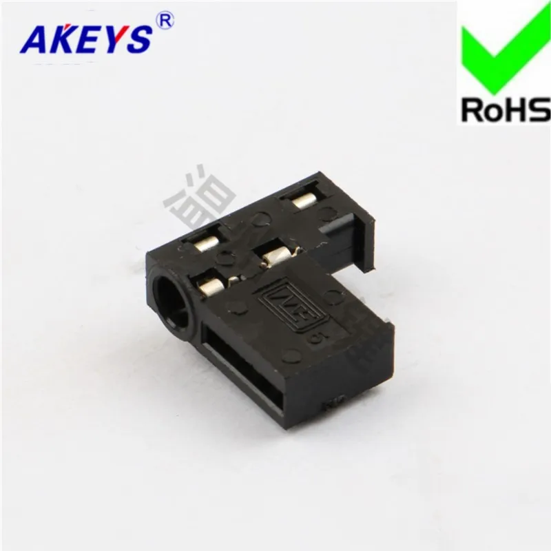 10 pcs PJ-347A headphone socket 3.5 pins 8 pins 2 fixed pins 3.5MM socket mother socket power socket