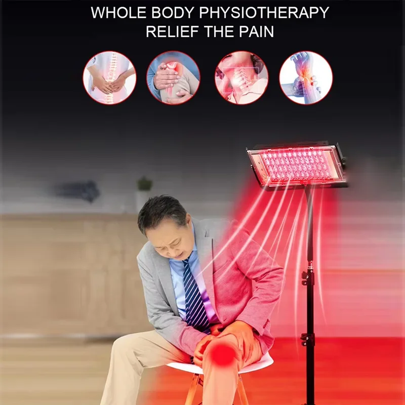 50W Roodlichttherapielamp Infraroodlichttherapie met standaard 660nm en 850nm NIR-lichtapparaat voor lichaamspijnverlichting Huidverzorging