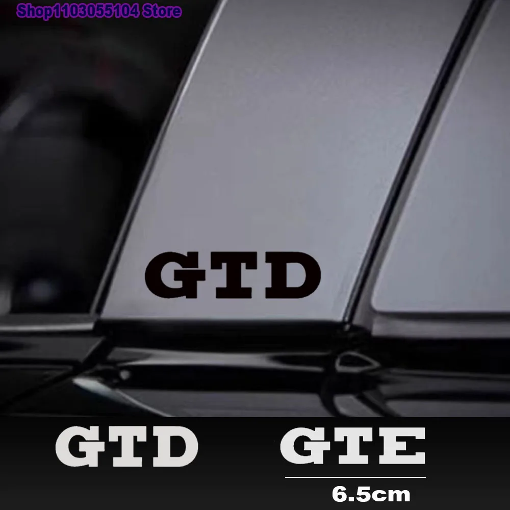 4PCS Reflective GTD GTE Car BODY Vinyl Stickers For VW Volkswagen Golf 8 MK8 Clubsport Estate R Line Alltrack