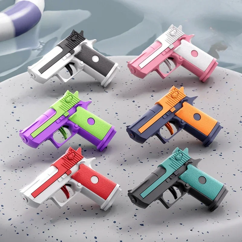 Crianças mecânica de queima contínua pistola de água brinquedos alta pressão mini pistola armas de água para o bebê diversão verão ao ar livre praia piscina brinquedo