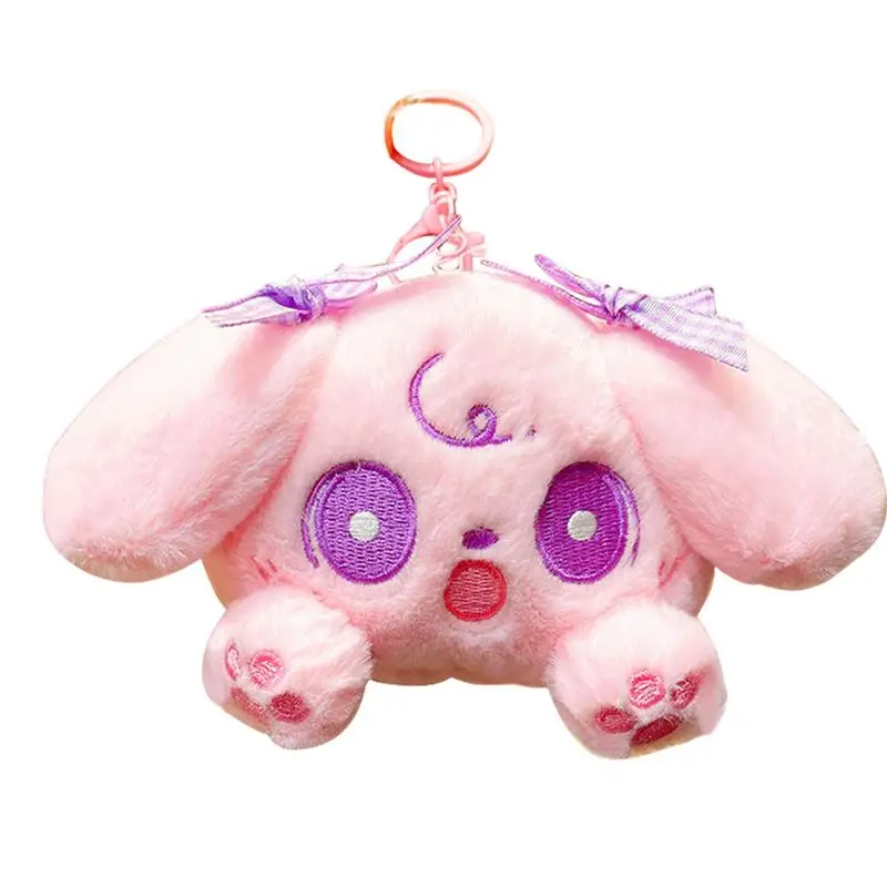 Peluche borsa stella scintillio PreCure Kawaii portachiavi Anime cane dalle orecchie lunghe carino adorabile farcito per chiavi borse zaini bambini