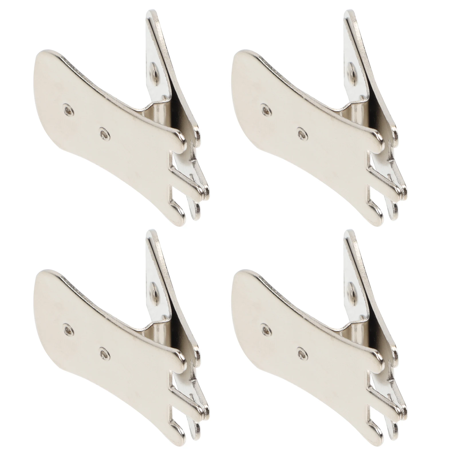 

4 Pcs Mute Erhu Music Sound Reducer Silencers Galvanized Steel Practice Baby Clips