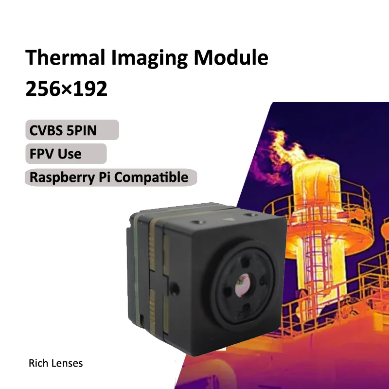 

Infirayy 256X192 Industry-specific Uncooled Thermal Imaging Module for FPV Use CVBS 5Pin Interface