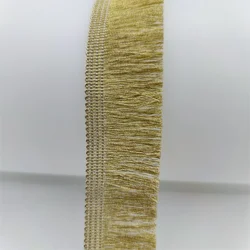 2.5cm Wide Gold Fringe Trim Lace Ribbon DIY Sewing Dress Garment Decoration Accessories