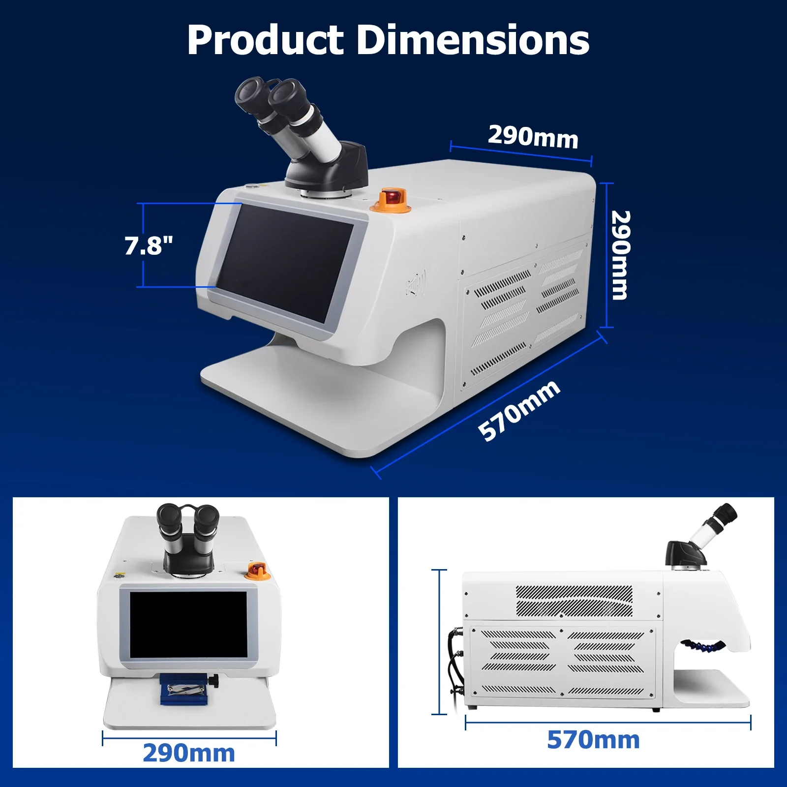 Silver  Gold Laser Welder High Quality Portable Spot Welding for Jewellery Precision Metalworking