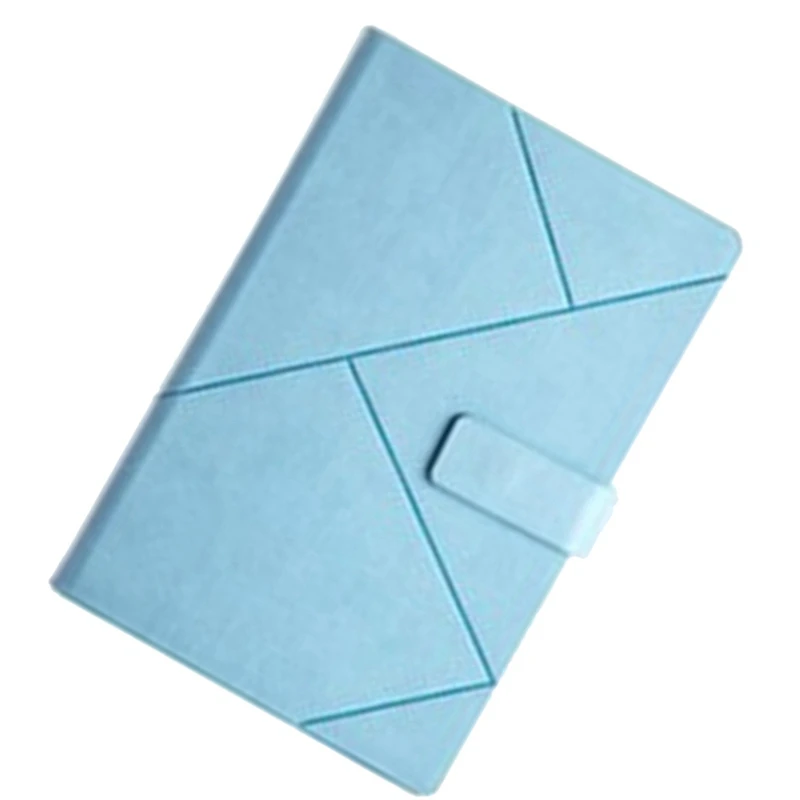 Bloc de notas de viaje de negocios azul, 1 piezas, cuaderno de papelería, diario de cuero para la escuela, suministros de oficina