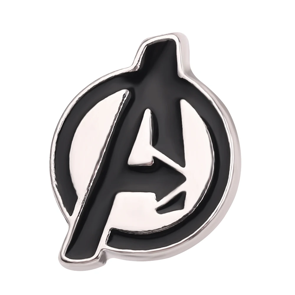 Marvel The Avengers Logo Fashion Brooch Metal Enamel Pin Lapel Badge for Backpack Clothes Hat Jewelry Accessories Gift