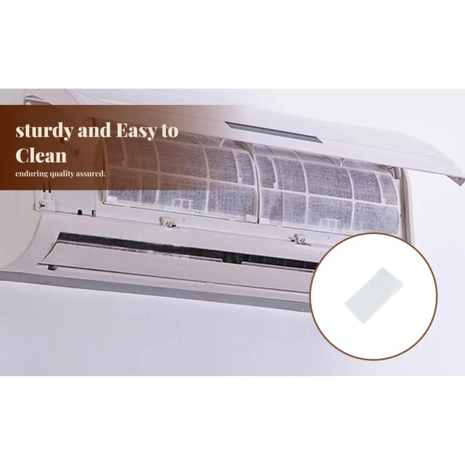 2 Pieces Air Condition Outlet Filter Mesh Practical Dust Net Universal Sturdy Dustproof for Office Bedroom Window Home Supplies