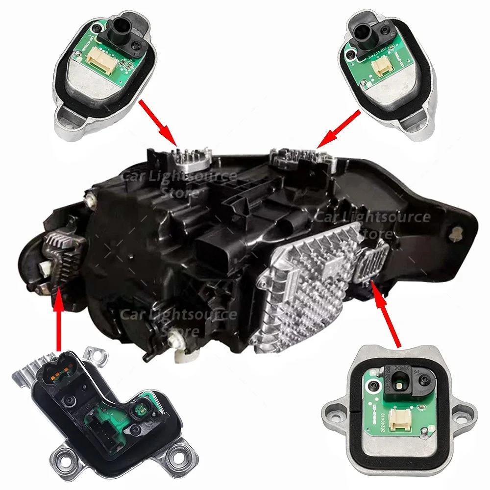 White DRL Module Lightsource Turn Signal For 15-18 BMW 3' F30 F31 F35 LCI LED Headlight Modules Daylight 63117419619 63117419615