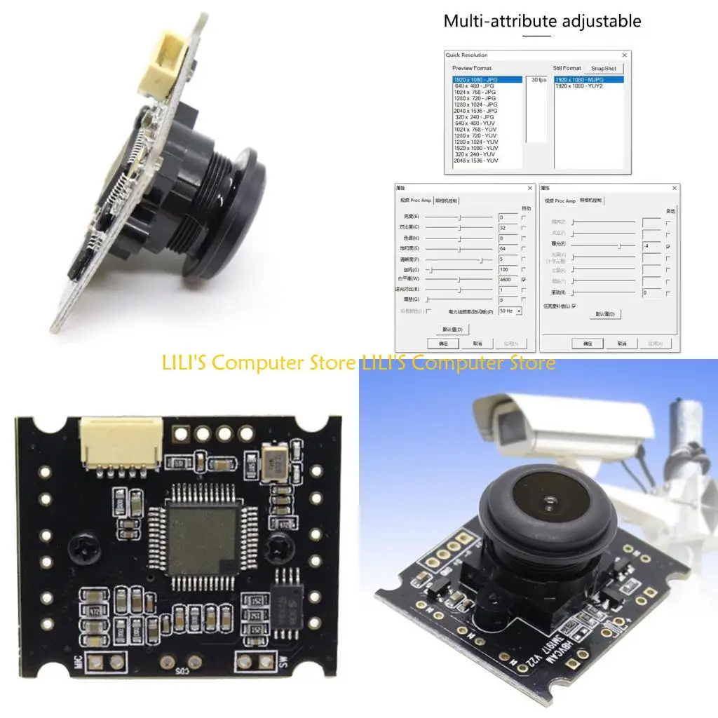 

A52B Electronic ATM 3 Million Pixels USB Drive Camera Module Wide OV3660