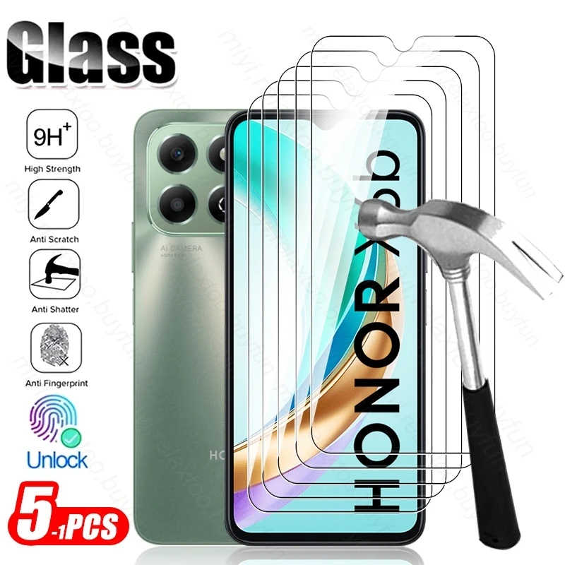 1-5 pi�ces 9H verre tremp� pour Honor X6b 4G verre de protection HonorX6b Honer Honar X 6b X6 b 4G 2024 protecteur d'�cran HD Film couverture