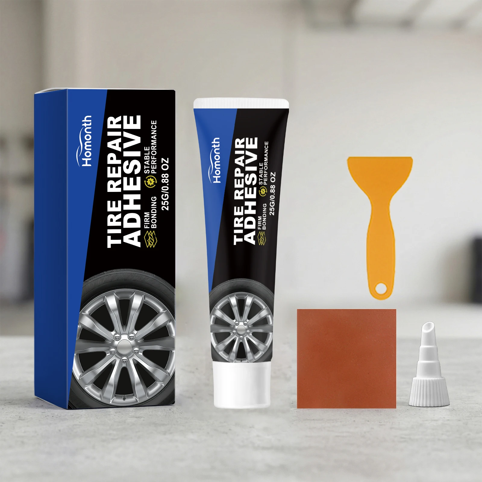 Tire Patch Glue Fix Outer Tire Cracks Quick Stop Leakage Restore Air Tightness Side Tear Scratch Filler Enhance Tire Performance